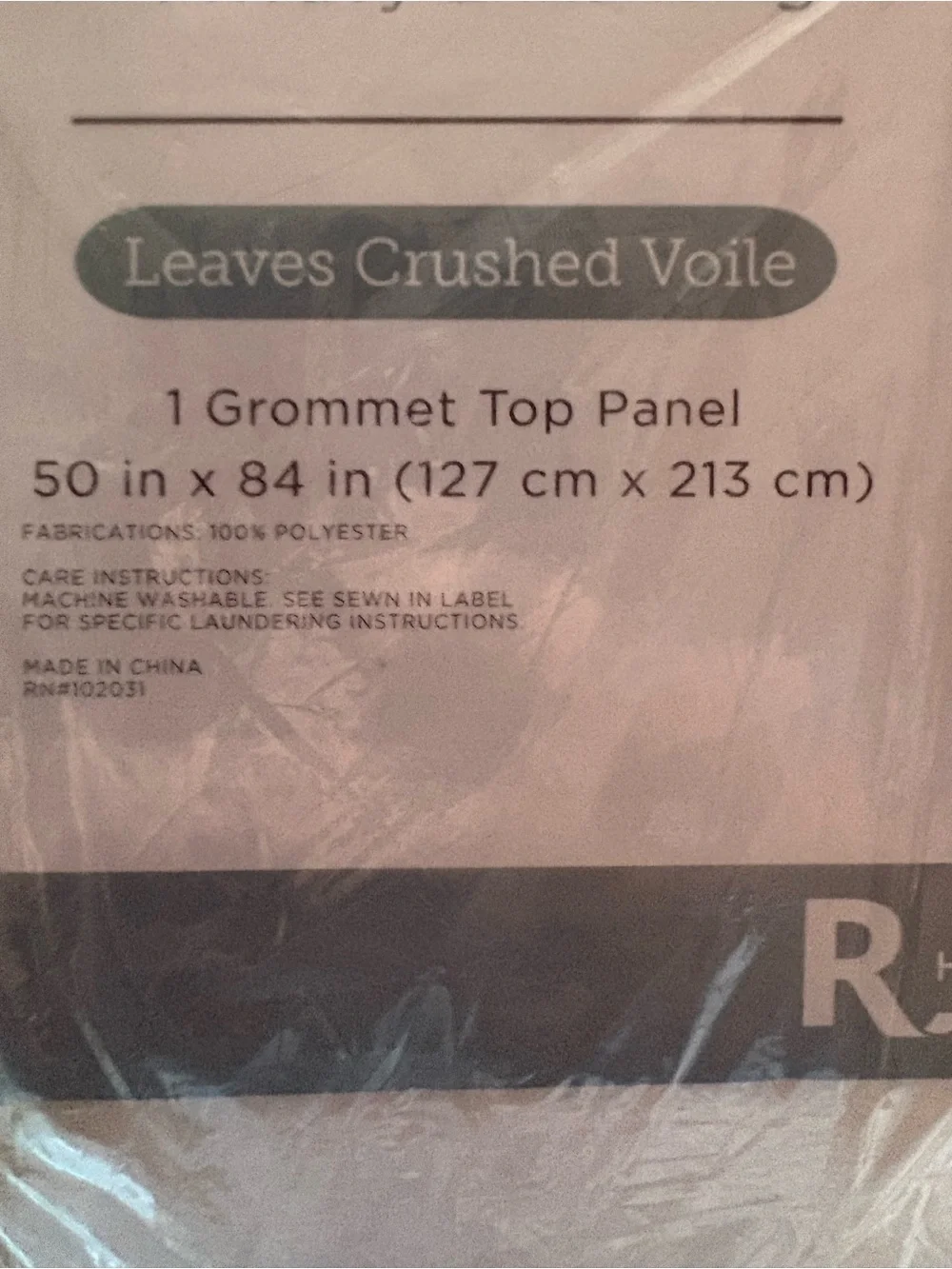 Sheer Window Panel - Ivory - Light Filtering Voile